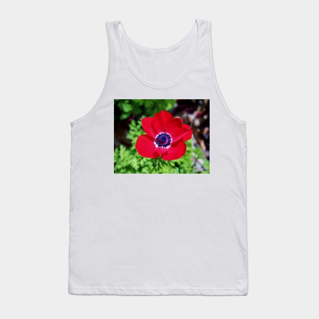 Red Anemone Tank Top by Cynthia48